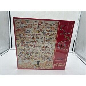 American Publishing 550 piece 100 Cats And A Mouse singing chorus puzzle 24x18"